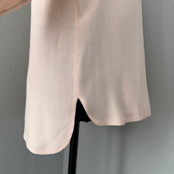 KATE SPADE Blush Pink Silk Button Front Blouse Top Sz 2 - Picture 7 of 12